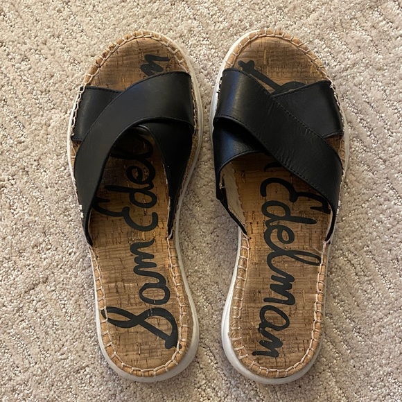 Sam Edelman Black Slide Sandals 7 1/2 Med - Picture 8 of 9